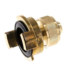 Embout de tuyau 13 mm (1/2'') GEKA Coupleur en laiton pour tuyau de jardin Écrou d'union