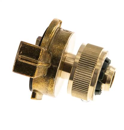 Embout de tuyau 13 mm (1/2'') GEKA Coupleur en laiton pour tuyau de jardin Écrou d'union