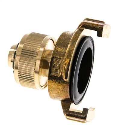 Embout de tuyau 13 mm (1/2'') GEKA Coupleur en laiton pour tuyau de jardin Écrou d'union