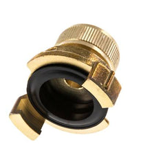 Embout de tuyau 13 mm (1/2'') GEKA Coupleur en laiton pour tuyau de jardin Écrou d'union