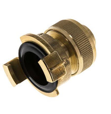 Embout de tuyau 19 mm (3/4'') GEKA Coupleur en laiton pour tuyau d'arrosage Écrou union