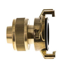 Embout de tuyau 19 mm (3/4'') GEKA Coupleur en laiton pour tuyau d'arrosage Écrou union