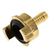 Embout de tuyau 13 mm (1/2'') Coupleur en laiton pour tuyau de jardin GEKA Rotatif lorsqu'il est désaccouplé