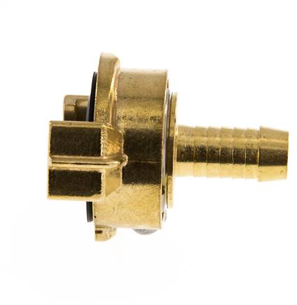 Embout de tuyau 13 mm (1/2'') Coupleur en laiton pour tuyau de jardin GEKA Rotatif lorsqu'il est désaccouplé