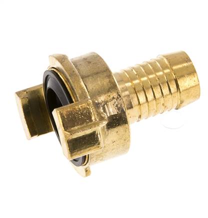 Embout de tuyau 19 mm (3/4'') Coupleur en laiton pour tuyau de jardin GEKA Rotatif lorsqu'il est désaccouplé