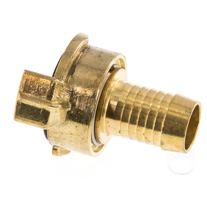 Embout de tuyau 19 mm (3/4'') Coupleur en laiton pour tuyau de jardin GEKA Rotatif lorsqu'il est désaccouplé