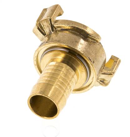 Embout de tuyau 19 mm (3/4'') Coupleur en laiton pour tuyau de jardin GEKA Rotatif lorsqu'il est désaccouplé