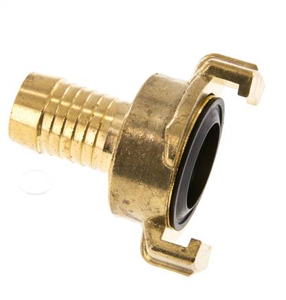 Embout de tuyau 19 mm (3/4'') Coupleur en laiton pour tuyau de jardin GEKA Rotatif lorsqu'il est désaccouplé