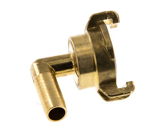 Embout de tuyau 13 mm (1/2'') GEKA Coupleur en laiton pour tuyau de jardin Coude rotatif