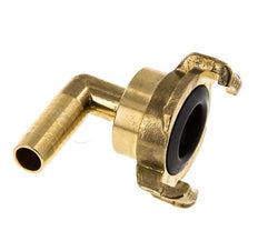 Embout de tuyau 13 mm (1/2'') GEKA Coupleur en laiton pour tuyau de jardin Coude rotatif