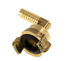 Embout de tuyau 13 mm (1/2'') GEKA Coupleur en laiton pour tuyau de jardin Coude rotatif