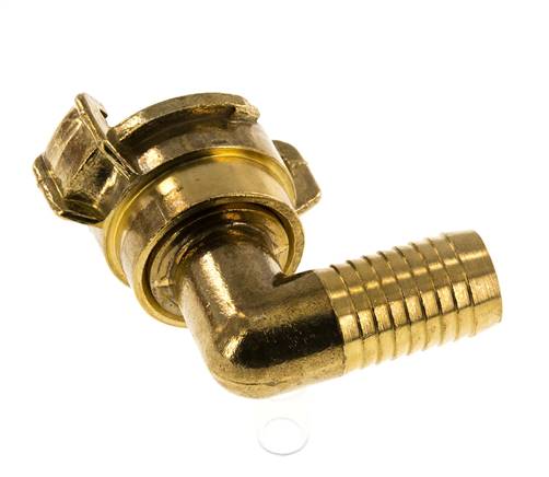 Embout de tuyau 19 mm (3/4'') GEKA Couplage de tuyau de jardin en laiton Coude rotatif