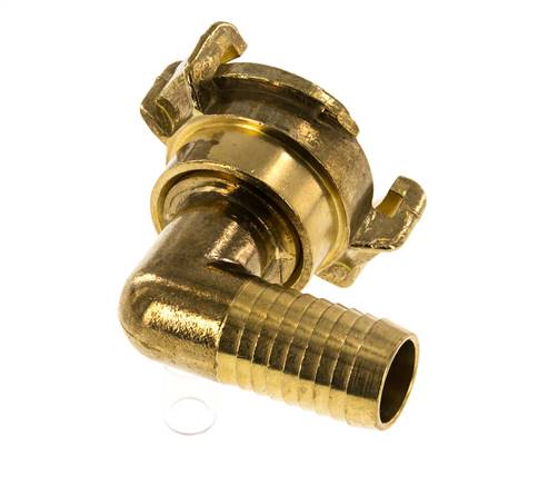 Embout de tuyau 19 mm (3/4'') GEKA Couplage de tuyau de jardin en laiton Coude rotatif