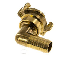 Embout de tuyau 19 mm (3/4'') GEKA Couplage de tuyau de jardin en laiton Coude rotatif