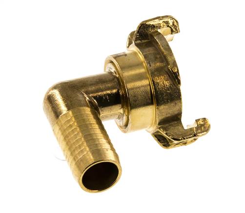 Embout de tuyau 19 mm (3/4'') GEKA Couplage de tuyau de jardin en laiton Coude rotatif