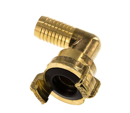 Embout de tuyau 19 mm (3/4'') GEKA Couplage de tuyau de jardin en laiton Coude rotatif