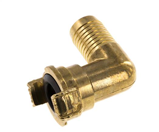 Embout de tuyau 25 mm (1'') Coupleur en laiton pour tuyau de jardin GEKA Coude orientable