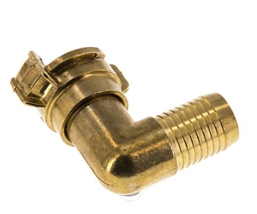 Embout de tuyau 25 mm (1'') Coupleur en laiton pour tuyau de jardin GEKA Coude orientable
