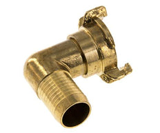 Embout de tuyau 25 mm (1'') Coupleur en laiton pour tuyau de jardin GEKA Coude orientable