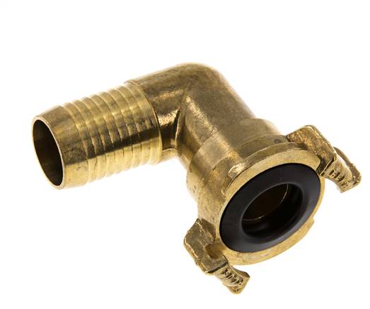 Embout de tuyau 25 mm (1'') Coupleur en laiton pour tuyau de jardin GEKA Coude orientable