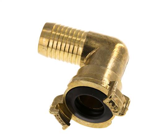Embout de tuyau 25 mm (1'') Coupleur en laiton pour tuyau de jardin GEKA Coude orientable