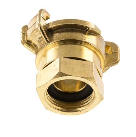 Coupleur en laiton rotatif 3/4'' femelle GEKA pour tuyau d'arrosage