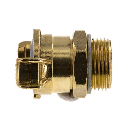 Coupleur de tuyau de jardin GEKA mâle 1'' rotatif en laiton