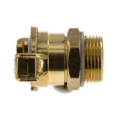 Coupleur de tuyau de jardin GEKA mâle 1'' rotatif en laiton