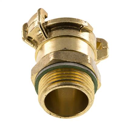 Coupleur de tuyau de jardin GEKA mâle 1'' rotatif en laiton