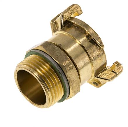 Coupleur de tuyau de jardin GEKA mâle 1'' rotatif en laiton