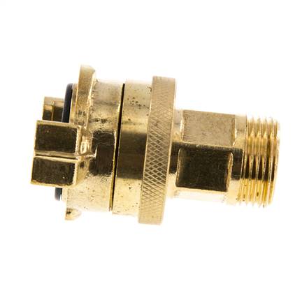 Raccord de securite mâle 3/4'' GEKA pour tuyau d'arrosage en laiton
