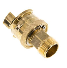 Raccord de securite mâle 3/4'' GEKA pour tuyau d'arrosage en laiton