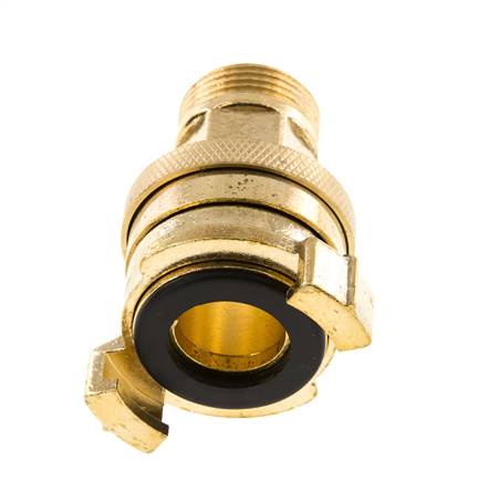 Raccord de securite mâle 3/4'' GEKA pour tuyau d'arrosage en laiton