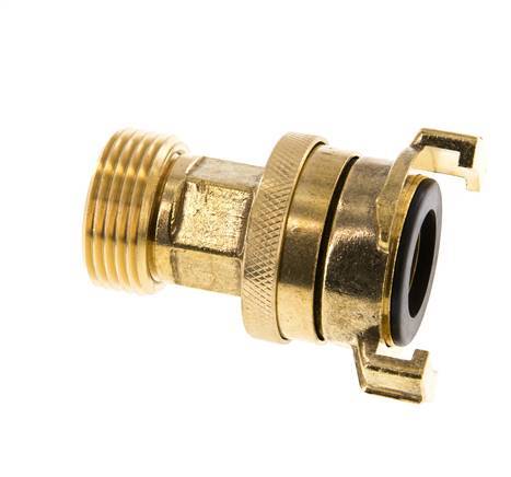 Coupleur de securite GEKA mâle 1'' pour tuyau d'arrosage en laiton