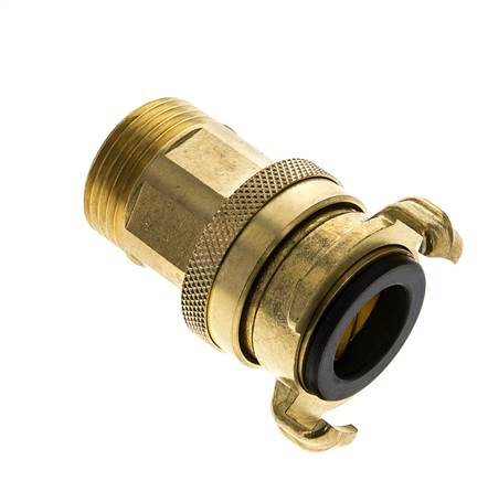Coupleur de securite GEKA mâle 1'' pour tuyau d'arrosage en laiton