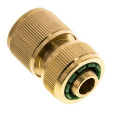 Connecteur de tuyau en laiton style GARDENA 13 mm (1/2") Water Stop