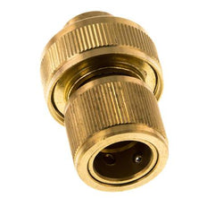 Connecteur de tuyau en laiton style GARDENA 19 mm (3/4") Water Stop