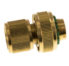 Connecteur de tuyau en laiton style GARDENA 19 mm (3/4") Water Stop