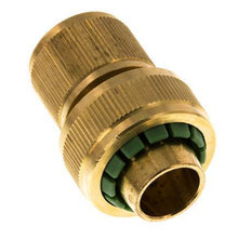 Connecteur de tuyau en laiton style GARDENA 19 mm (3/4") Water Stop