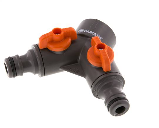 Robinet à boisseau sphérique PP GARDENA Distributeur G 3/4 pouce à filetage femelle