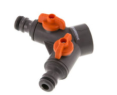 Robinet à boisseau sphérique PP GARDENA Distributeur G 3/4 pouce à filetage femelle