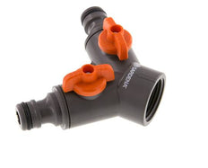 Robinet à boisseau sphérique PP GARDENA Distributeur G 3/4 pouce à filetage femelle