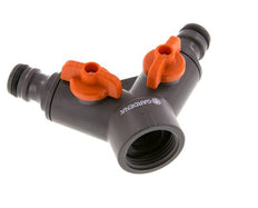 Robinet à boisseau sphérique PP GARDENA Distributeur G 3/4 pouce à filetage femelle