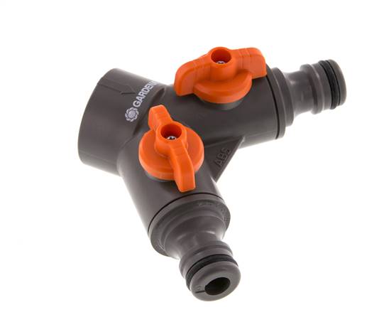 Robinet à boisseau sphérique PP GARDENA Distributeur G 3/4 pouce à filetage femelle
