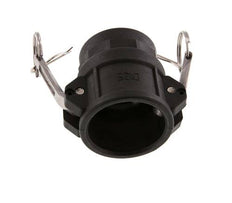 Raccord Camlock DN 40 (1 1/2'') en polypropylène Rp 1 1/4'' Filetage femelle Type D MIL-C-27487