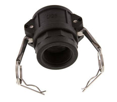 Raccord Camlock DN 40 (1 1/2'') en polypropylène Rp 1 1/4'' Filetage femelle Type D MIL-C-27487