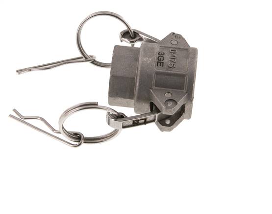 Accouplement Camlock DN 20 (3/4'') en aluminium Rp 3/4'' à filetage femelle Type D MIL-C-27487
