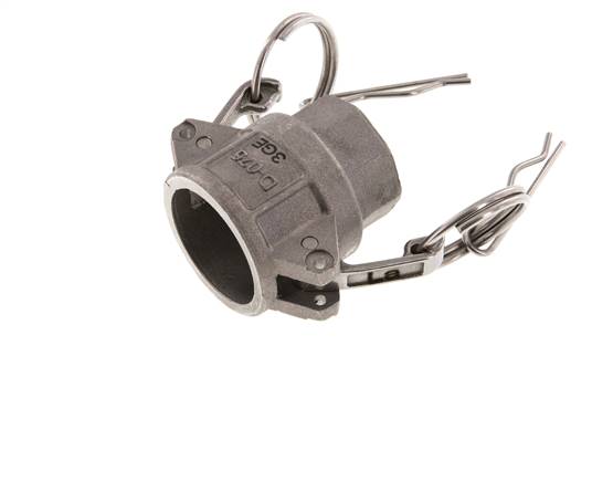 Accouplement Camlock DN 20 (3/4'') en aluminium Rp 3/4'' à filetage femelle Type D MIL-C-27487