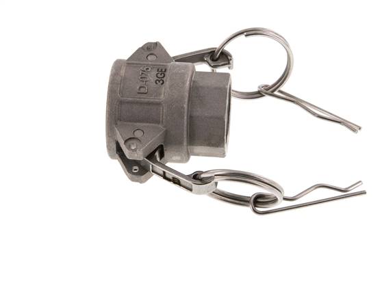 Accouplement Camlock DN 20 (3/4'') en aluminium Rp 3/4'' à filetage femelle Type D MIL-C-27487