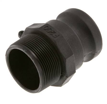 Coupleur Camlock DN 50 (2'') en polypropylène R 2'' Filetage mâle Type F MIL-C-27487
